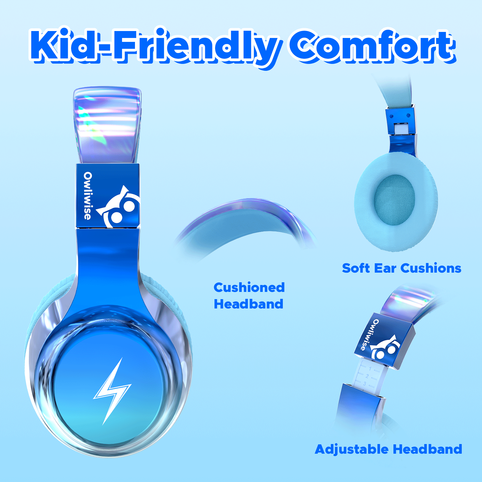 Owliwise Kids Wired Headphones 丨Bolt series-thumbmail-12