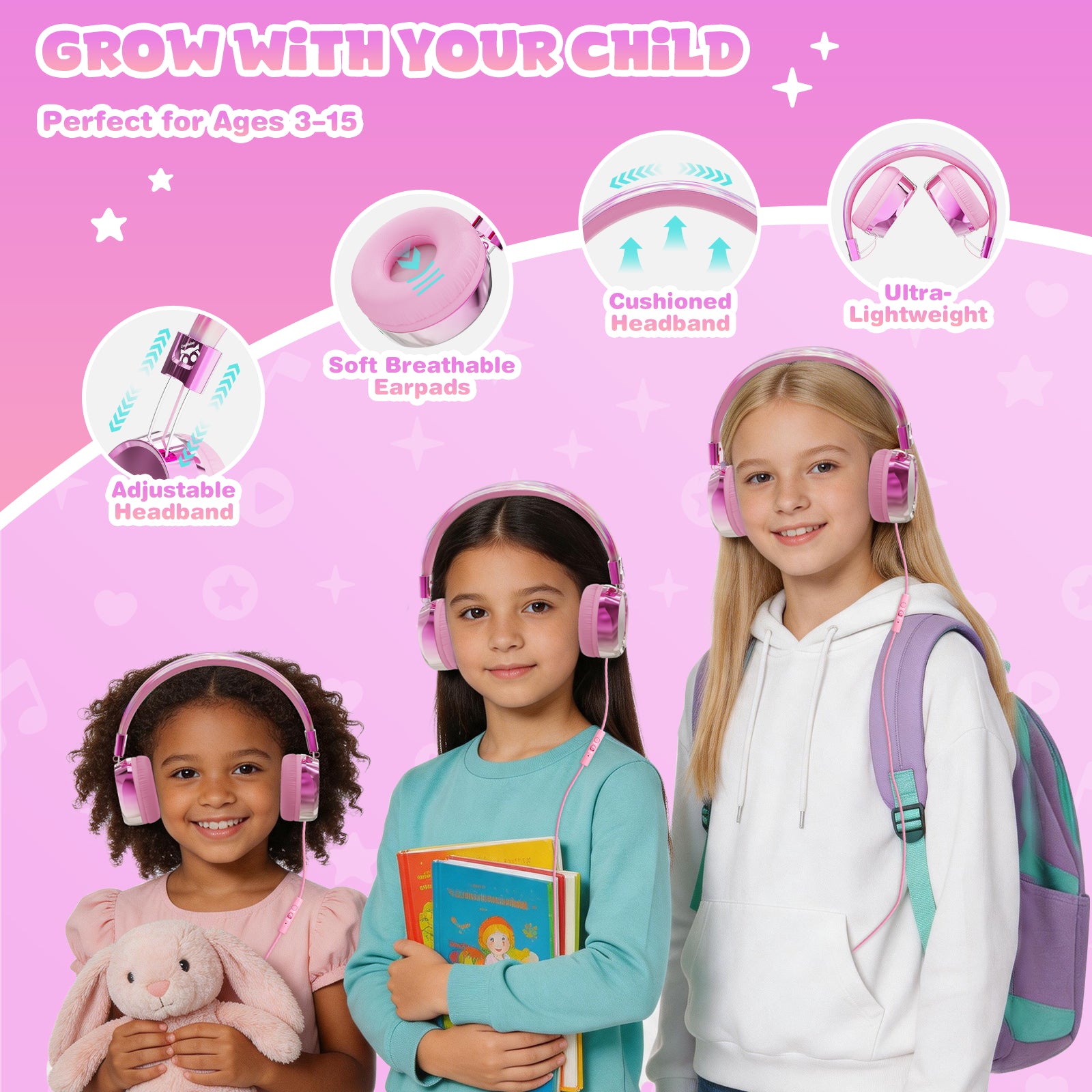 Owliwise Kids Wired Headphones 丨Aura series-thumbmail-4