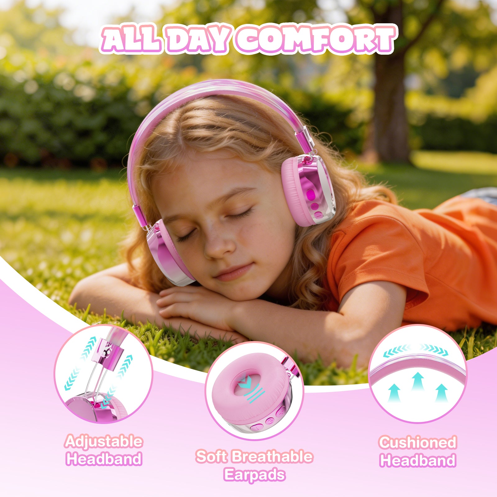 Owliwise Kids Bluetooth Headphones 丨Aura series-thumbmail-6