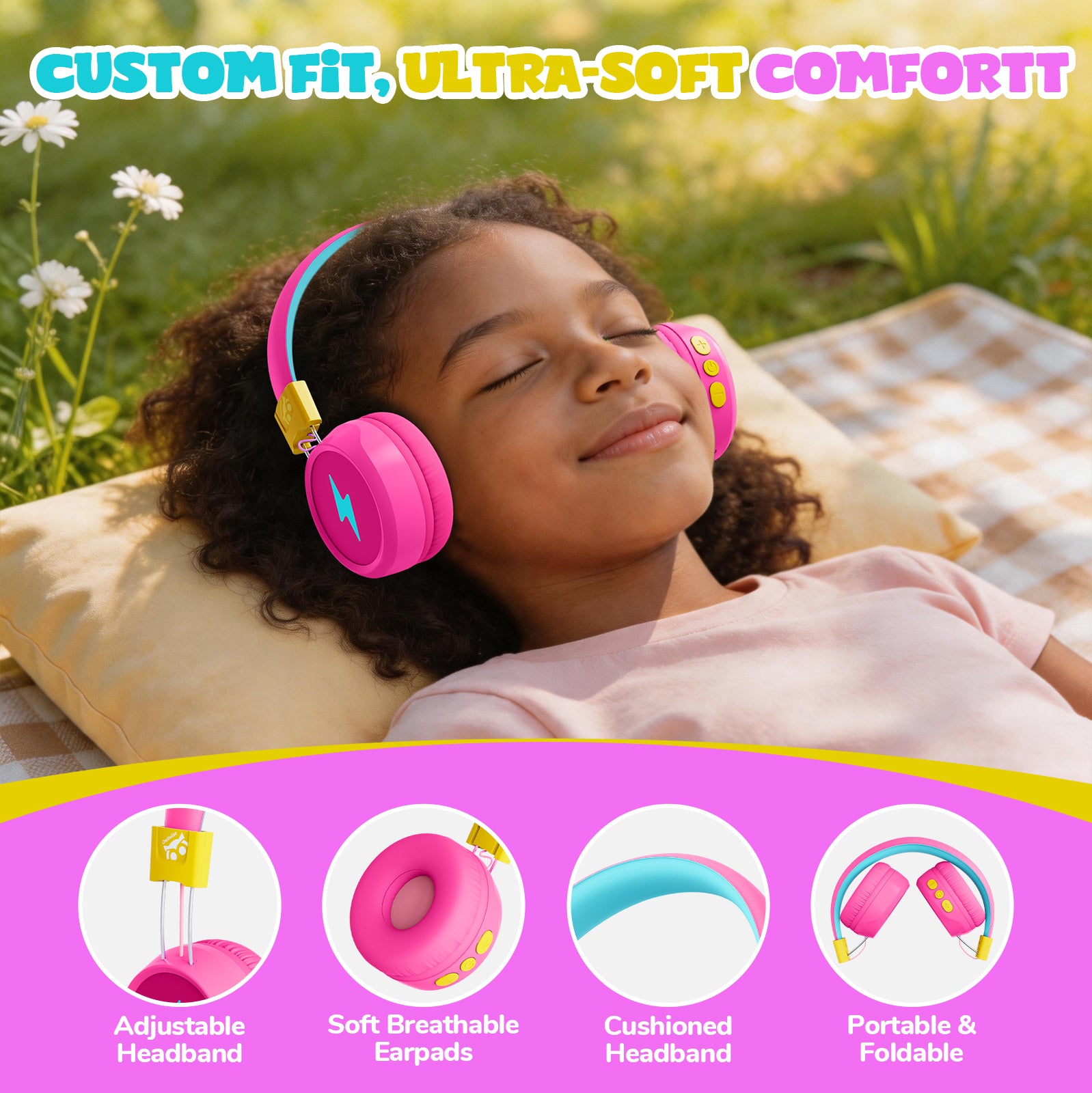 Owliwise Kids Bluetooth Headphones 丨Flare series-thumbmail-8