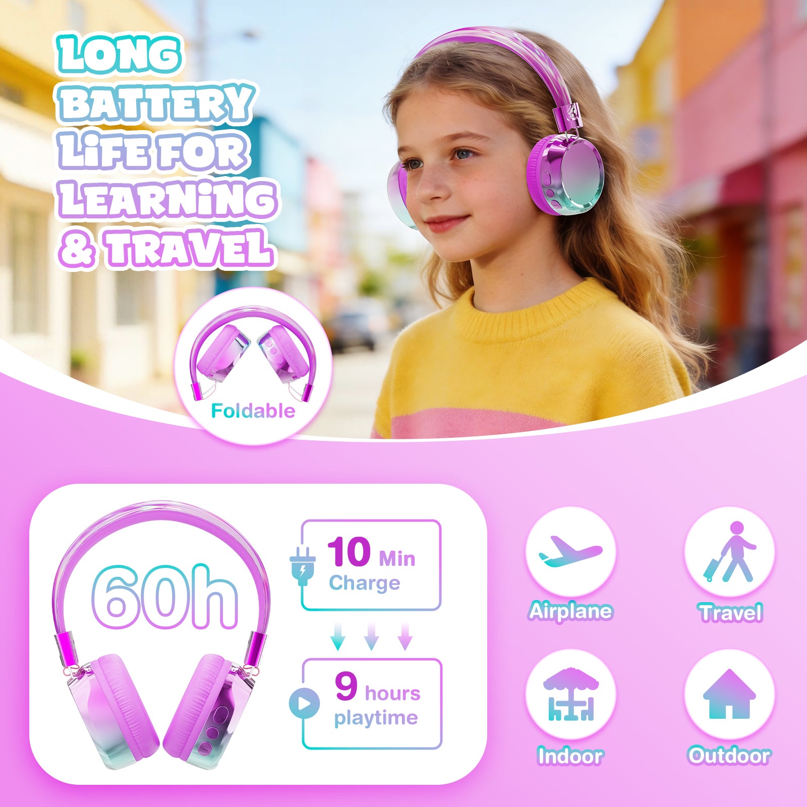 Owliwise Kids Bluetooth Headphones 丨Aura series-thumbmail-15