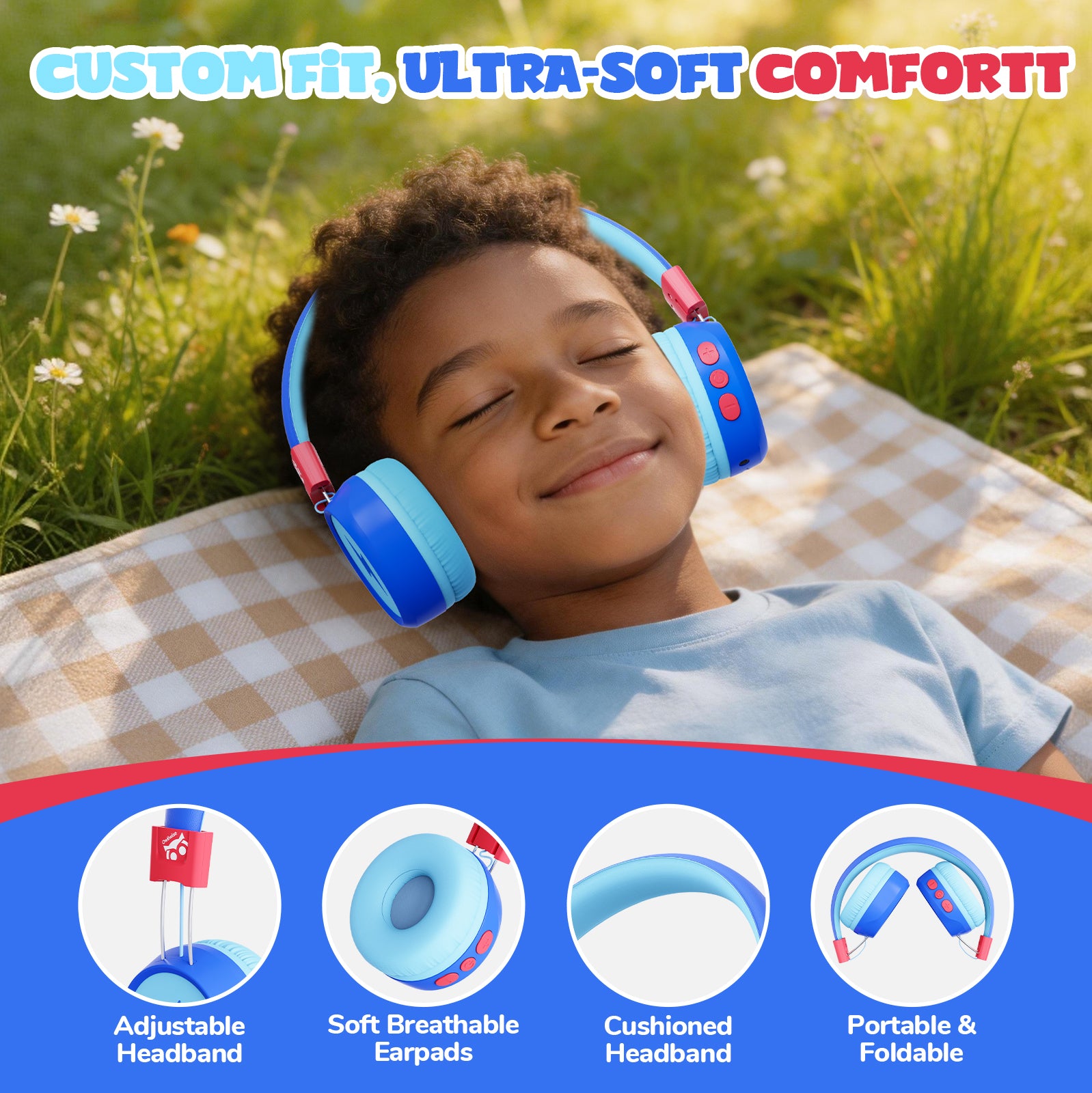 Owliwise Kids Bluetooth Headphones 丨Flare series-thumbmail-3