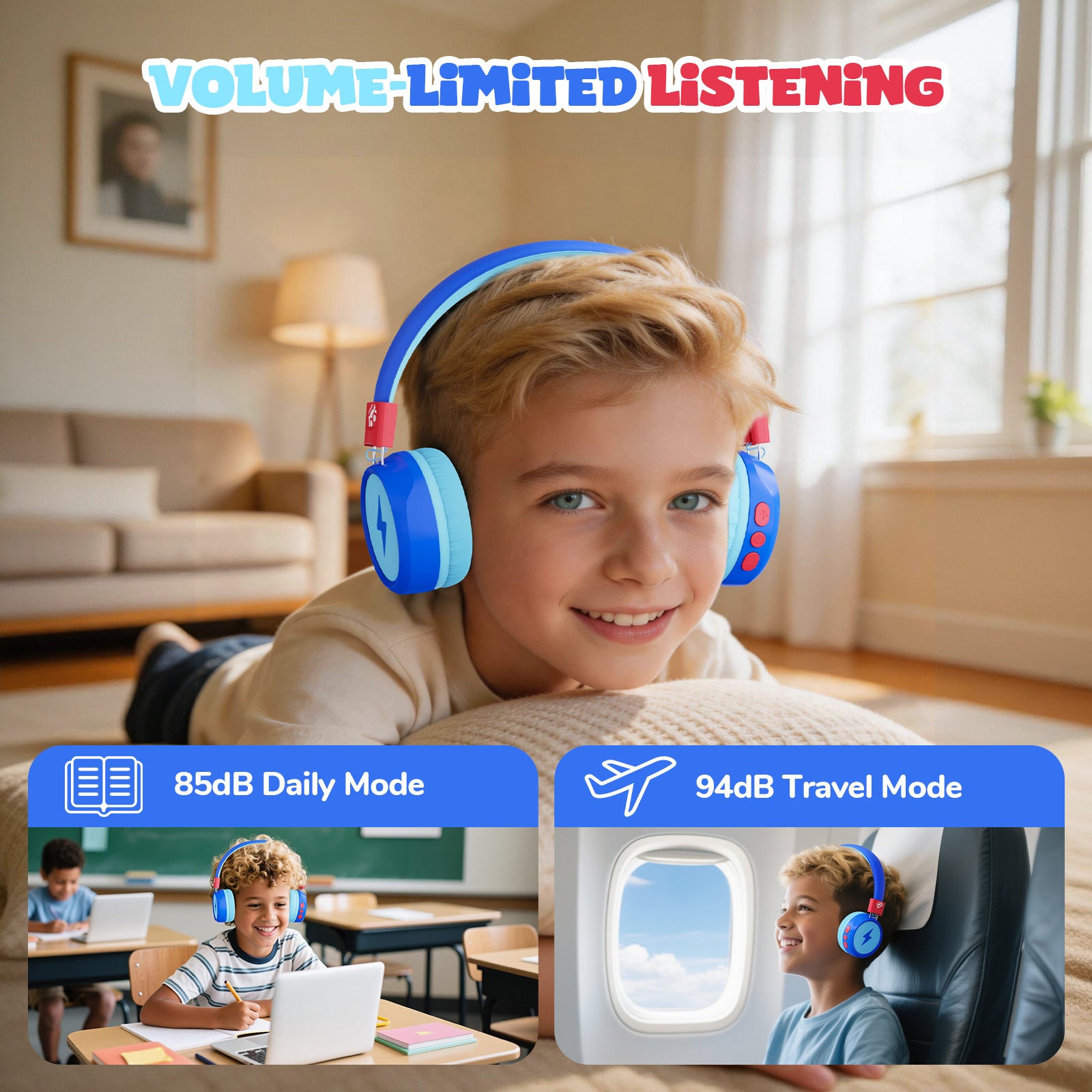 Owliwise Kids Bluetooth Headphones 丨Flare series-thumbmail-4
