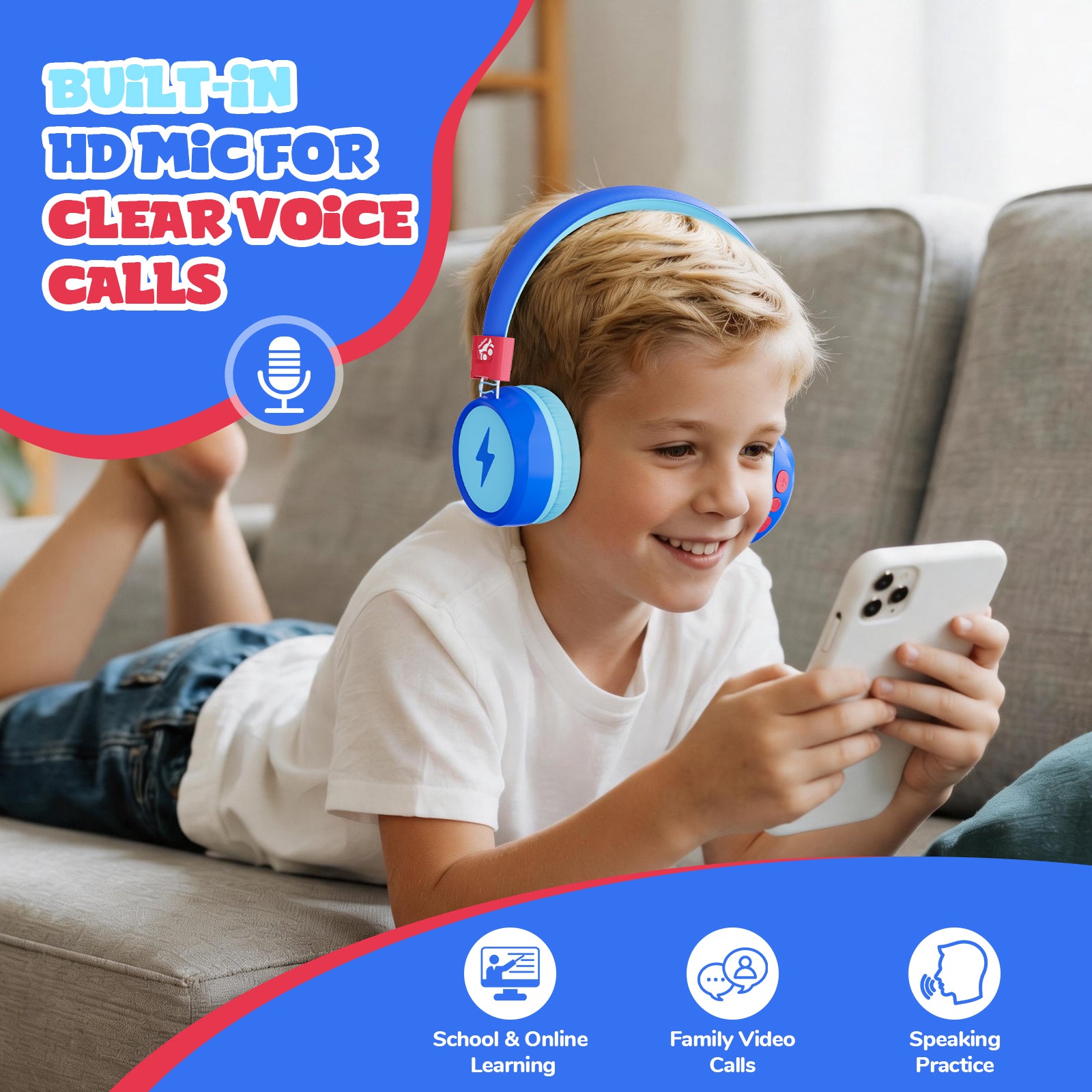 Owliwise Kids Bluetooth Headphones 丨Flare series-thumbmail-5