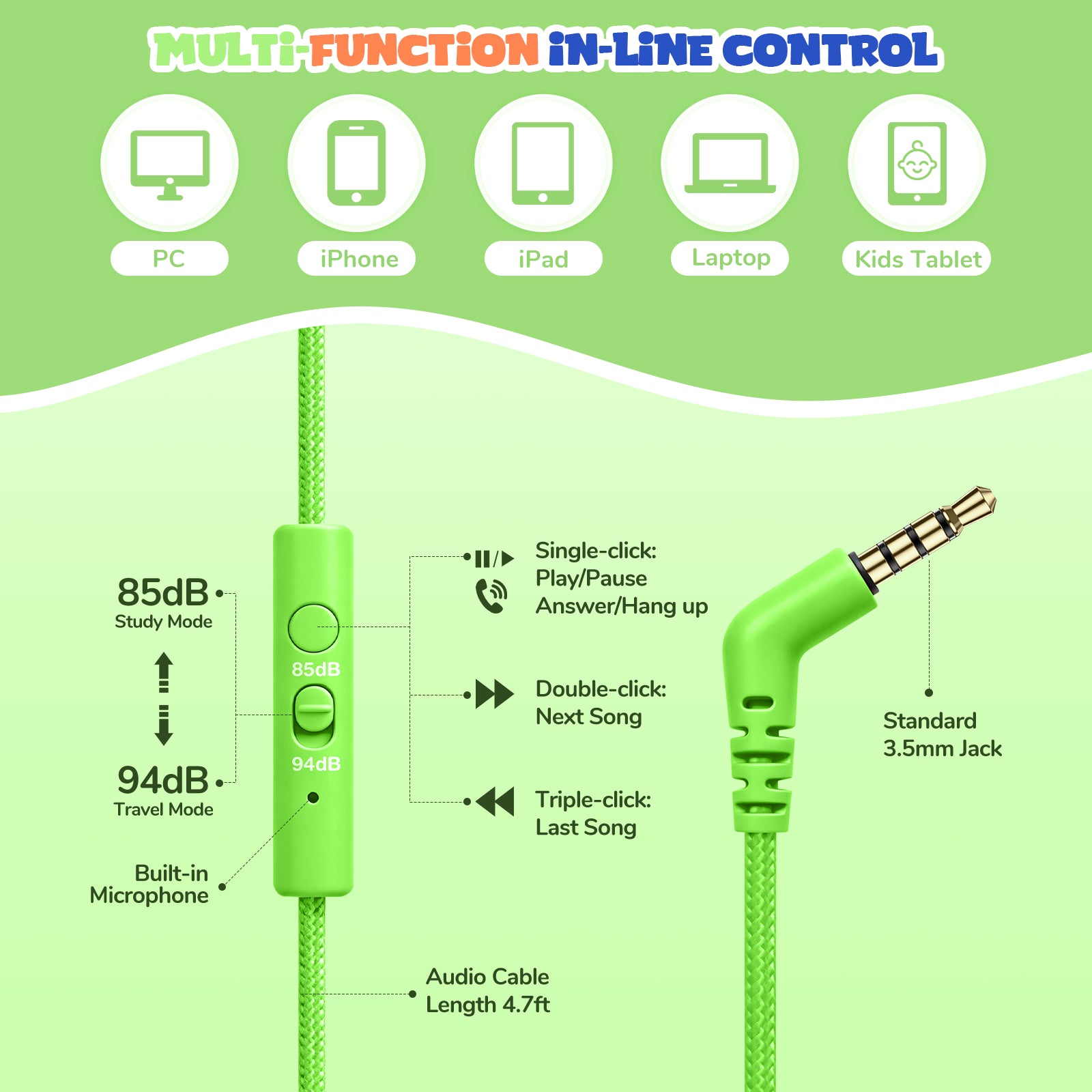 Owliwise Kids Wired Headphones 丨Flare series-thumbmail-15